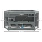 TRUUSK Zeshoekige Kleindierkooi - 3 Verdiepingen - Houten Kl, Verzenden, Nieuw