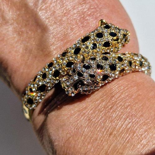 Panter - Armband - Adembenemende kristal, Antiek en Kunst, Curiosa en Brocante
