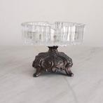 Asbak - Kristal, Legering - molato versierd met voluten, Antiek en Kunst