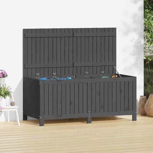 vidaXL Tuinbox 147x68x64 cm massief grenenhout grijs, Tuin en Terras, Overige Tuin en Terras, Nieuw, Verzenden