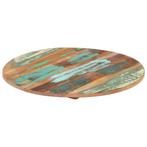 vidaXL Tafelblad rond 15-16 mm 50 cm massief gerecycled hout, Huis en Inrichting, Tafels | Eettafels, Verzenden, Nieuw