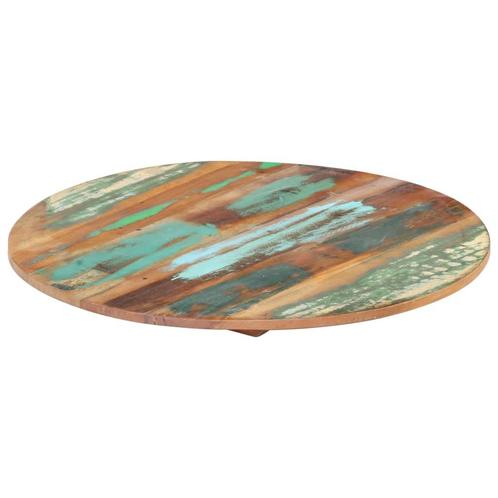 vidaXL Tafelblad rond 15-16 mm 50 cm massief gerecycled hout, Huis en Inrichting, Tafels | Eettafels, Nieuw, Verzenden