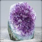 Natuurlijke Paarse Amethist Druzen, Uruguay- 724.18 g, Verzamelen, Mineralen en Fossielen