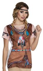 Fotorealistisch Indiaan shirt vrouw, Ophalen of Verzenden, Nieuw