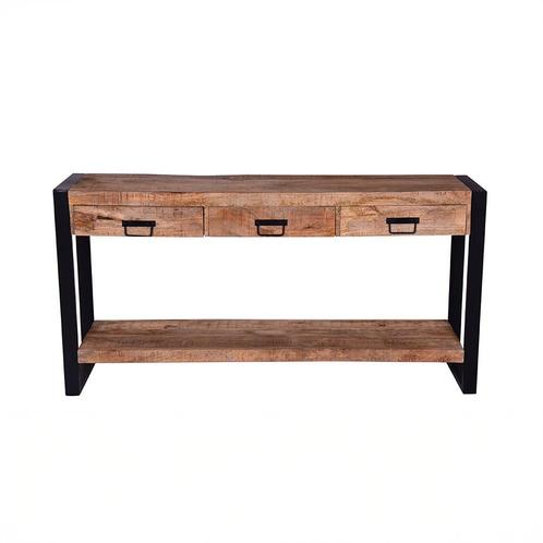 Mangohout Sidetable Britt 150 cm, Huis en Inrichting, Tafels | Sidetables, 25 tot 50 cm, Nieuw, Overige houtsoorten, Verzenden