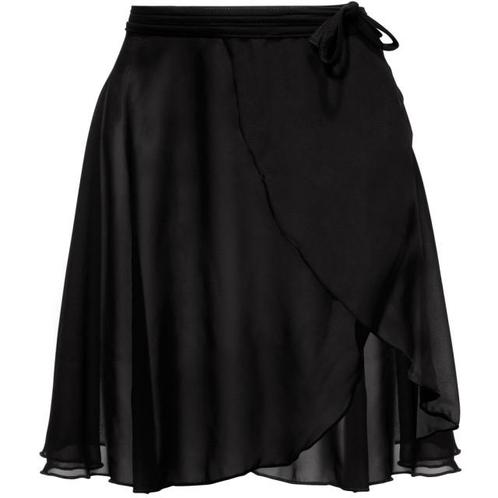 PA3071 Zwarte Lange Wikkelrok voor Dames, Sport en Fitness, Ballet, Verzenden