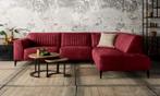Hoekbank Aspen - hoekbanken - Rood, Huis en Inrichting, Nieuw, Leer