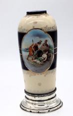 Oscar Schlegelmilch - Vaas - Porselein, prata 835 - Pot met, Antiek en Kunst