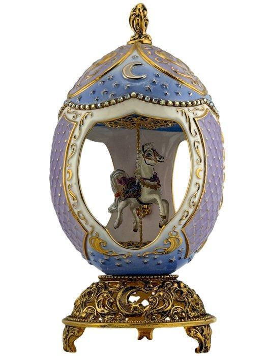 Fabergé ei - Imperial Carousel Horse Music Box Egg met, Antiek en Kunst, Curiosa en Brocante