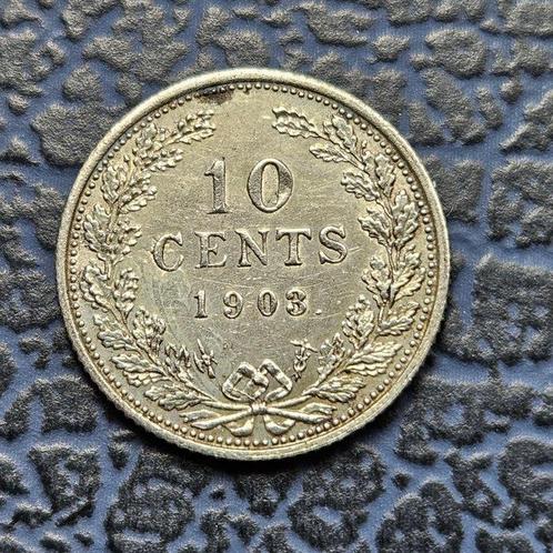 Nederland. Wilhelmina. 10 Cents 1903 (Zonder Minimumprijs), Postzegels en Munten, Munten | Nederland