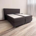 Prachtige swiss sense boxspring 200x200 cm bezorgen mogelijk, Bruin, Tweepersoons, Zo goed als nieuw, Overige maten