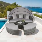 Wicker zonne-eiland Santorini - grijs, Verzenden, Nieuw