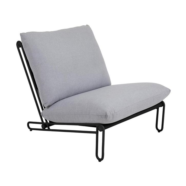 *WOONWINKEL* Lavis Amin Loungestoel Tuin Grijs, Huis en Inrichting, Fauteuils, Nieuw, Stof, Verzenden