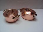 1 Cocotte ovale et 1 cocotte ronde - - Braadpan - Koper,