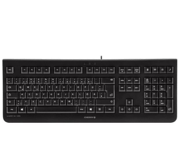 Tastatur CHERRY KC 1000 Toetsenbord bedraad QWERTZ DE, Computers en Software, Toetsenborden, Zo goed als nieuw, Ophalen of Verzenden