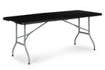 Campingtafel - inklapbaar - 180x70x73,5cm - zwart, Caravans en Kamperen, Kampeermeubelen, Ophalen of Verzenden, Nieuw