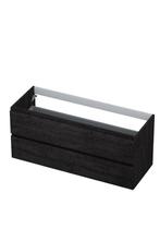 Onderkast INK 2 laden greeploos met houten keerlijst 120 cm, Doe-het-zelf en Verbouw, Sanitair, Ophalen of Verzenden, Nieuw, Bad