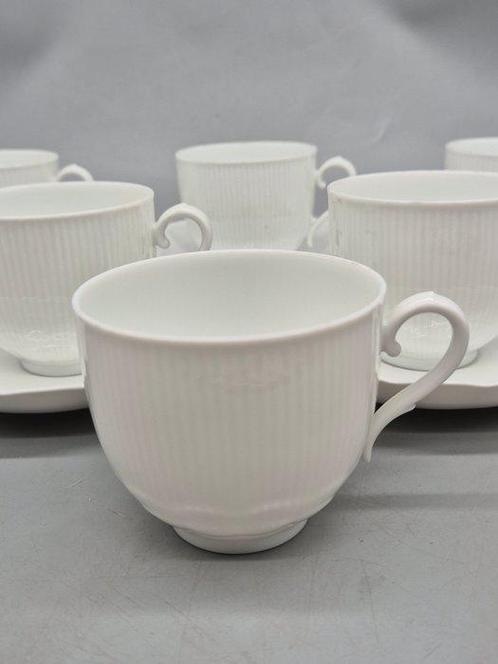 Koffie- en theeservies - Kaiser Porzellan – 6 Teetassen mit, Antiek en Kunst, Antiek | Meubels | Tafels