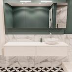 Badkamermeubel BWS Madrid Wit 180 cm met Topblad en, Doe-het-zelf en Verbouw, Sanitair, Ophalen of Verzenden, Nieuw, Bad