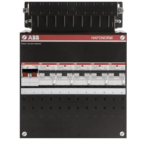 ABB busboard groepenkast 1 fase 5 aardlekautomaten 220 x 280, Doe-het-zelf en Verbouw, Elektra en Kabels, Ophalen of Verzenden