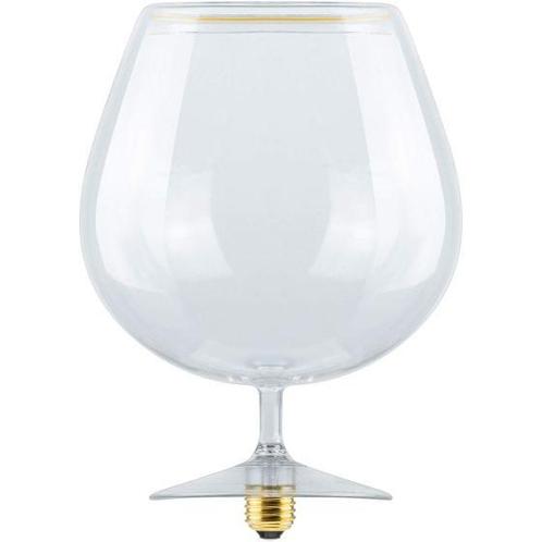 Segula LED Floating glas Cognac helder met heldere basis, Huis en Inrichting, Lampen | Overige, Nieuw, Ophalen of Verzenden