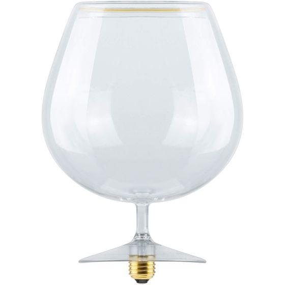 Segula LED Floating glas Cognac helder met heldere basis, Huis en Inrichting, Lampen | Overige, Nieuw, Ophalen of Verzenden