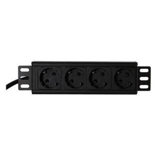 Stekkerdoos | 10 inch | 1U (1.8 meter, 4-voudig), Computers en Software, Pc- en Netwerkkabels, Nieuw, Verzenden