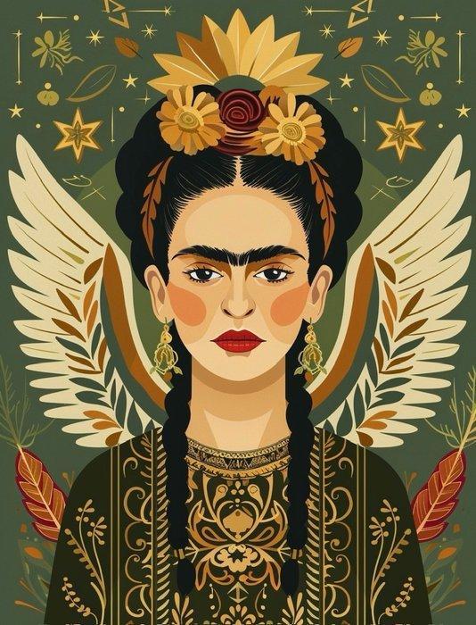 Eric Brumette - FRIDA ANGEL - Toile L, Antiek en Kunst, Kunst | Designobjecten