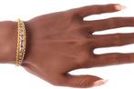Armband - 18 karaat Geel goud - Diamant - Sapphire, Antique, Sieraden, Tassen en Uiterlijk, Armbanden, Nieuw