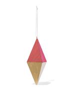 HEMA Kersthanger 12cm hout diamant roze-goud, Diversen, Verzenden, Nieuw