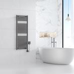 Smart WIFI elektrische handdoekradiator Gunmetal  (700 Wat, Doe-het-zelf en Verbouw, Verwarming en Radiatoren, Ophalen of Verzenden