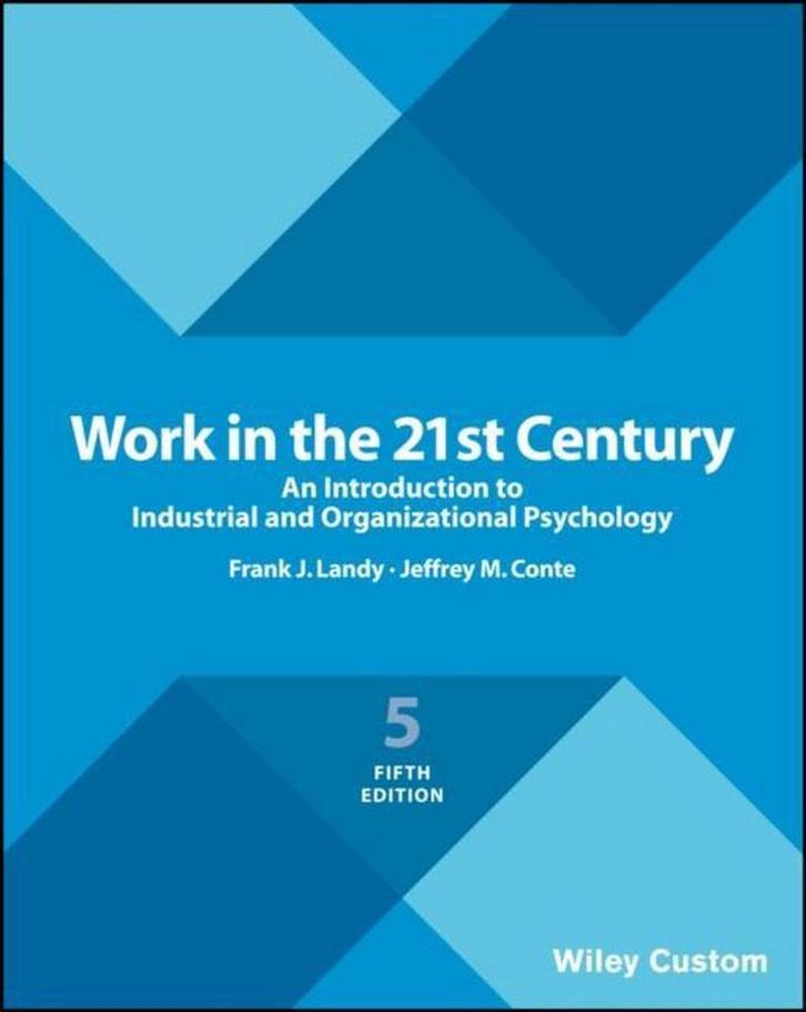 Work in the 21st Century 9781119379287 Jeffrey M. Conte, Boeken, Taal | Engels, Gelezen, Verzenden