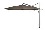 Platinum Icon T1 parasol 4x3 meter Havana Taupe, Tuin en Terras, Parasols, Verzenden, Nieuw, Zweefparasol, Kantelbaar