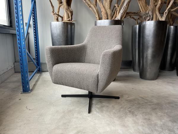 Veiling - Fauteuil Arsenie -Draaibaar- Boucle- Brown- Bruin, Huis en Inrichting, Fauteuils