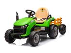 Tractor + aanhanger, 2 x 12 volt motoren, elektrische kinder, Ophalen of Verzenden, Nieuw