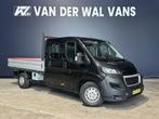 Peugeot Boxer 2.2 BlueHDi 140pk RIJKLAAR Pick up Dubbele, Auto's, Zwart, Nieuw, Peugeot, Handgeschakeld