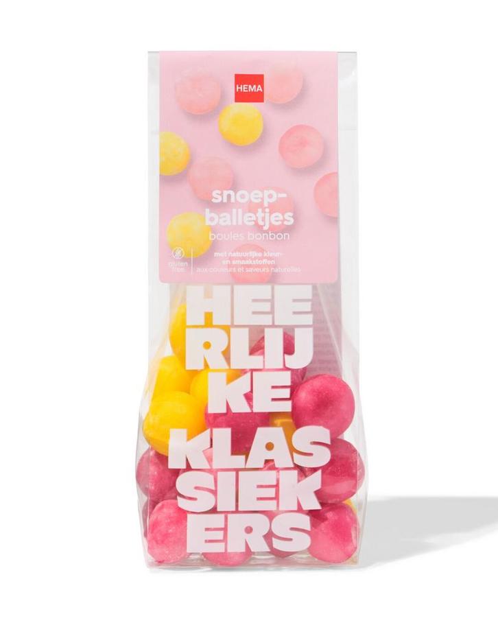 HEMA Snoep balletjes 130g 3 voor 4.50 / 2 voor 3.50, Diversen, Levensmiddelen, Verzenden