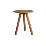 Bijzettafel Oscar | 42 cm | teak naturel, Verzenden, Nieuw