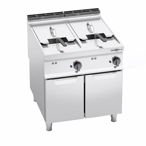 GGM Gastro | Dubbele elektrische friteuse - 22+22 liter - 44, Witgoed en Apparatuur, Frituurpannen, Verzenden