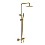 Doucheset OPTIMA RONDO | GEBORSTELD GOUD | Complete set, Ophalen of Verzenden, Nieuw, Douche