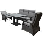 Dallas stoel bank dining loungeset verstelbaar 4 delig, Tuin en Terras, Tuinsets en Loungesets, Ophalen of Verzenden, Nieuw, Wicker