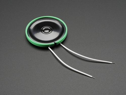 Dunne plastic luidspreker met draden - 8 ohm 0,25 W., Hobby en Vrije tijd, Elektronica-componenten, Verzenden