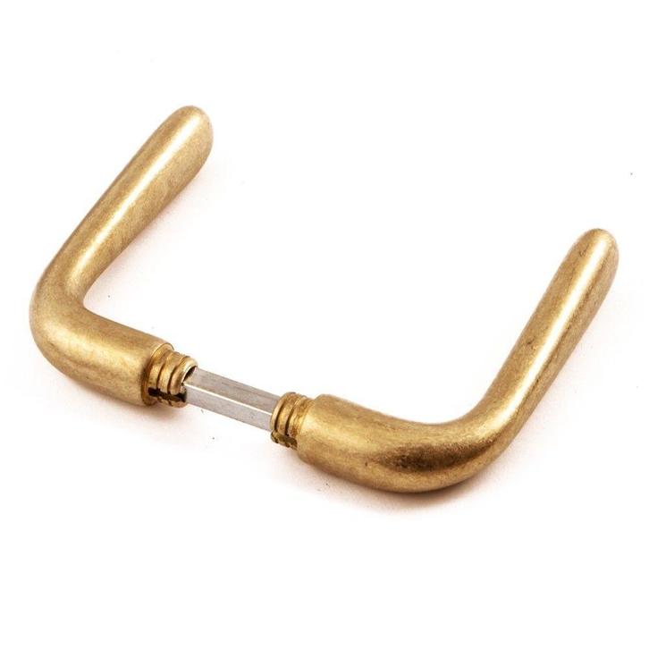 Deurkruk Silvia - messing getrommeld, Doe-het-zelf en Verbouw, Hang- en Sluitwerk, Nieuw, Verzenden