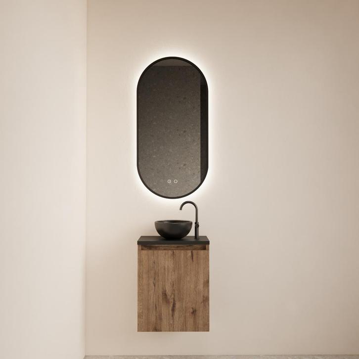 Fonteinmeubel BWS Meadow 40x50 cm Wellington Oak Incl., Doe-het-zelf en Verbouw, Sanitair, Bad, Nieuw, Ophalen of Verzenden