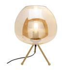 *WOONWINKEL* Kare Design Sphere Amber Design Tafellamp Goud, Huis en Inrichting, Lampen | Tafellampen, Verzenden, Nieuw