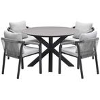 Garden Impressions Tarera tuinset 5-delig - Duuk tuintafel, Tuin en Terras, Tuinsets en Loungesets, Verzenden, Nieuw