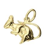 Gouden Muis ketting hanger, Verzenden, Nieuw