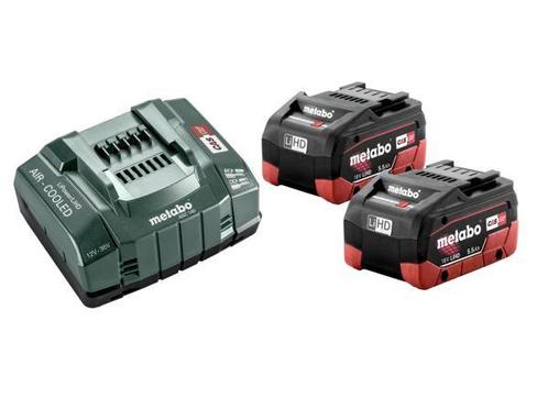 Veiling - Metabo - 2 x LiHD 5.5 Ah, lader ASC 145 - Basisset, Doe-het-zelf en Verbouw, Gereedschap | Machine-onderdelen en Toebehoren