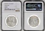 Thailand. 1 Baht BE2458 (1915) NGC AU58 Rama VI - Elephants