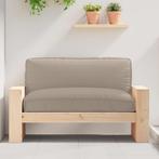 vidaXL Palletkussen voor zitting Taupe 120 x 80 x 12 cm, Huis en Inrichting, Woonaccessoires | Kussens, Verzenden, Nieuw